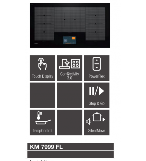 Miele美诺嵌入式电磁炉 KM 7999 FR 带金属边